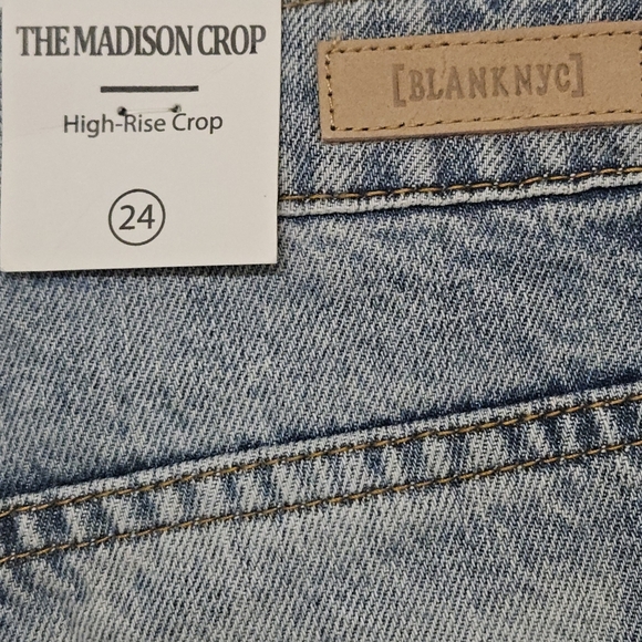 32 BLANKNYC THE MADISON HIGH RISE CROP DISTRESSED JEANS WOMEN'S SIZE 24 - Picture 5 of 10